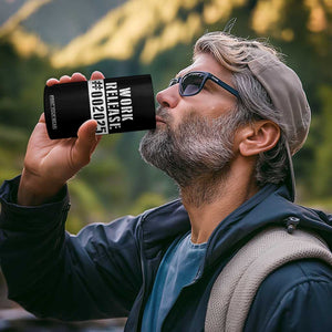 Funny Retirement 2025 4 in 1 Can Cooler Tumbler Work Release TS09 Print Your Wear