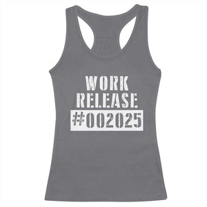Funny Retirement 2025 Racerback Tank Top Work Release TS09 Charcoal Print Your Wear