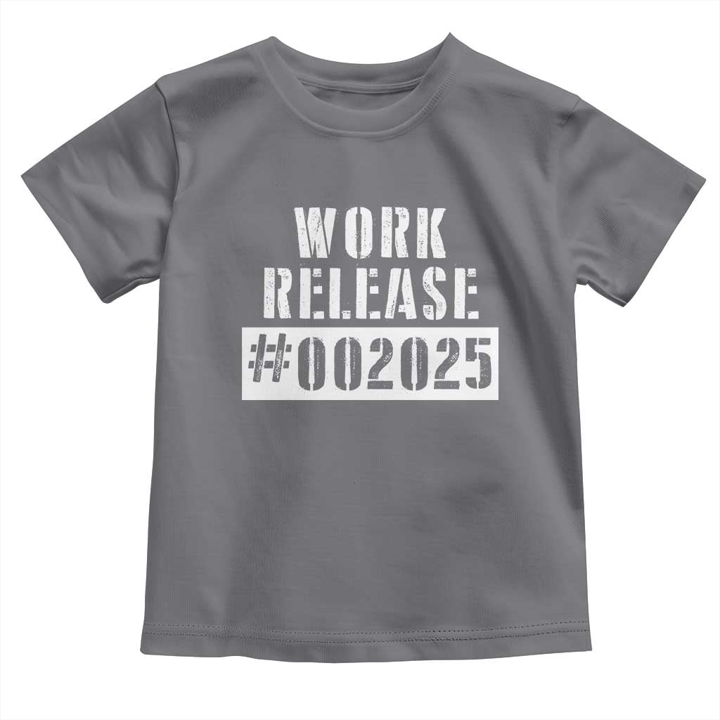 Funny Retirement 2025 Toddler T Shirt Work Release TS09 Charcoal Print Your Wear