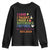 Funny Teacher Retirement 2025 Youth Sweatshirt Came Taught Made Difference Retired TS09 Black Print Your Wear