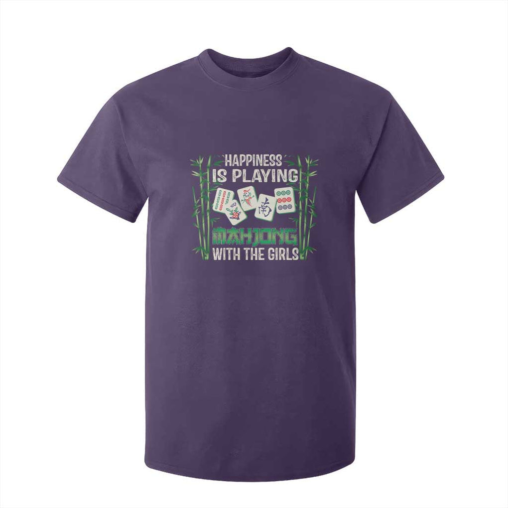 Happiness Is Playing Mahjong With The Girls T Shirt For Kid TS09 Purple Print Your Wear