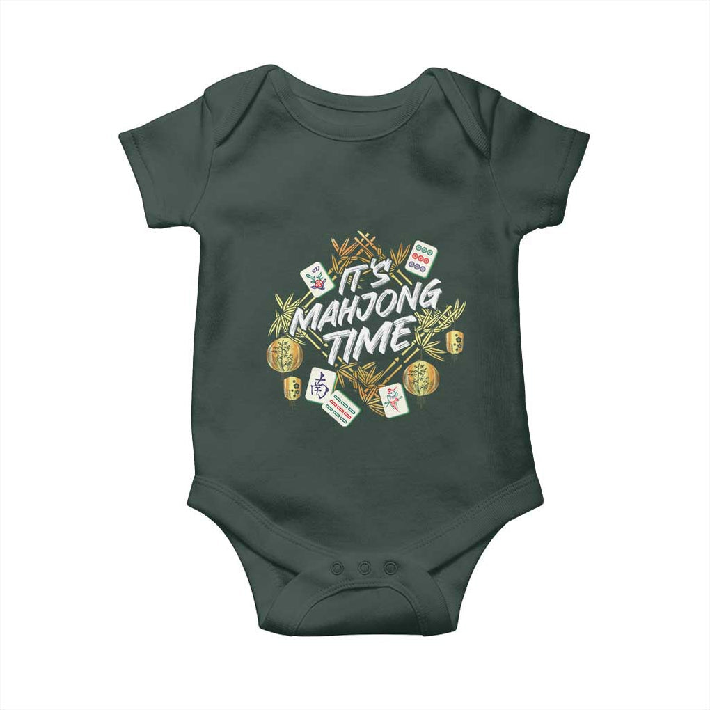 It's Mahjong Time Gambling Chinese Game Baby Onesie TS09 Print Your Wear