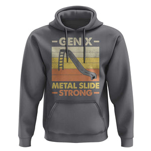 Funny Gen X Hoodie Metal Slide Strong Retro TS09 Charcoal Print Your Wear