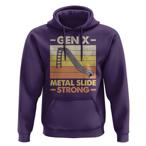 Funny Gen X Hoodie Metal Slide Strong Retro TS09 Purple Print Your Wear