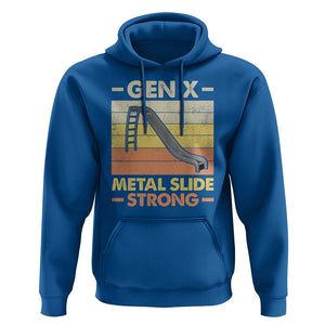 Funny Gen X Hoodie Metal Slide Strong Retro TS09 Royal Blue Print Your Wear