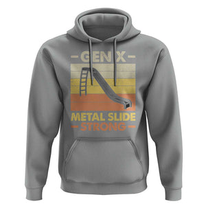 Funny Gen X Hoodie Metal Slide Strong Retro TS09 Sport Gray Print Your Wear