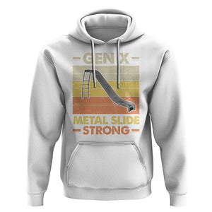 Funny Gen X Hoodie Metal Slide Strong Retro TS09 White Print Your Wear