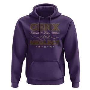 Gen X Hoodie Raised On Hose Water And Neglect TS09 Purple Print Your Wear