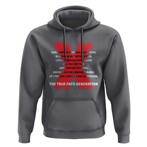 Gen X Hoodie The True Fafo Generation TS09 Charcoal Print Your Wear