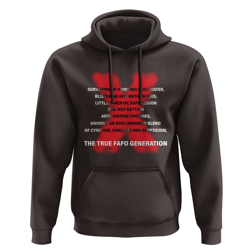 Gen X Hoodie The True Fafo Generation TS09 Dark Chocolate Print Your Wear