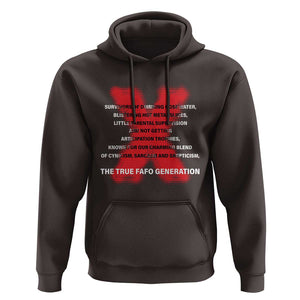 Gen X Hoodie The True Fafo Generation TS09 Dark Chocolate Print Your Wear