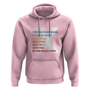 Funny Welcome To The Gen X Playground Hoodie TS09 Light Pink Print Your Wear