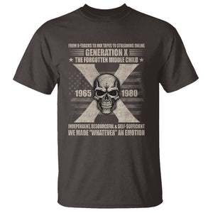 Gen X The Forgotten Middle Child T Shirt TS09 Dark Chocolate Print Your Wear