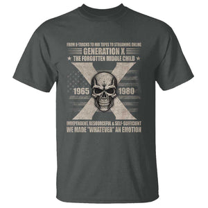Gen X The Forgotten Middle Child T Shirt TS09 Dark Heather Print Your Wear