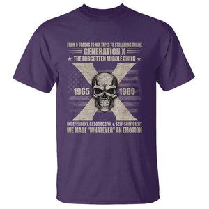 Gen X The Forgotten Middle Child T Shirt TS09 Purple Print Your Wear