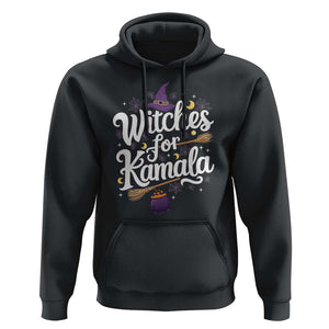Witches For Kamala Hoodie Harris US President 2024 Halloween TS09 Black Print Your Wear
