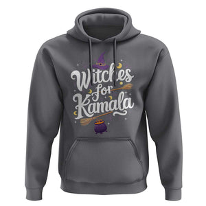 Witches For Kamala Hoodie Harris US President 2024 Halloween TS09 Charcoal Print Your Wear