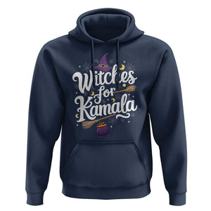 Witches For Kamala Hoodie Harris US President 2024 Halloween TS09 Navy Print Your Wear