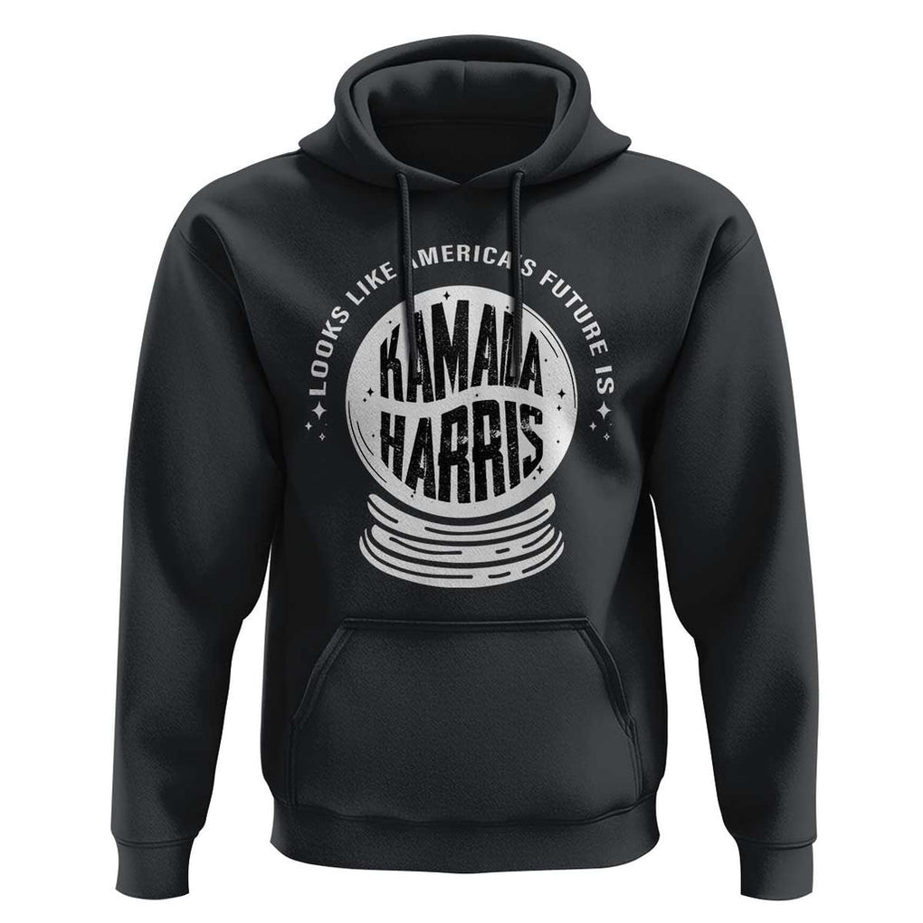 Funny Halloween Witch Kamala Forward Hoodie Looks Like America's Future Is Harris TS09 Black Print Your Wear