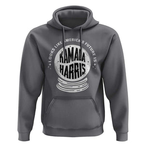 Funny Halloween Witch Kamala Forward Hoodie Looks Like America's Future Is Harris TS09 Charcoal Print Your Wear