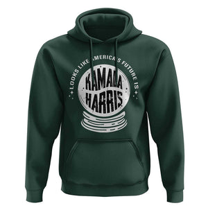 Funny Halloween Witch Kamala Forward Hoodie Looks Like America's Future Is Harris TS09 Dark Forest Green Print Your Wear