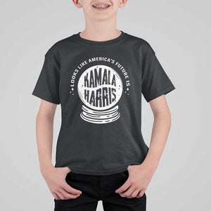 Funny Halloween Witch Kamala Forward T Shirt For Kid Looks Like America's Future Is Harris TS09 Black Print Your Wear