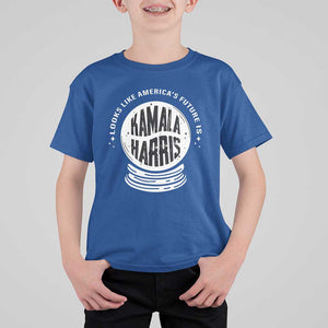 Funny Halloween Witch Kamala Forward T Shirt For Kid Looks Like America's Future Is Harris TS09 Royal Blue Print Your Wear
