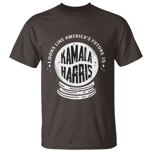Funny Halloween Witch Kamala Forward T Shirt Looks Like America's Future Is Harris TS09 Dark Chocolate Print Your Wear