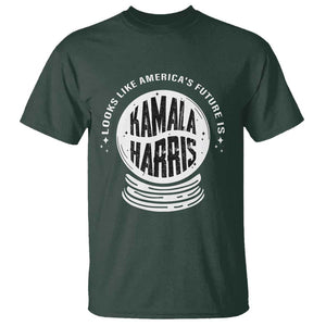 Funny Halloween Witch Kamala Forward T Shirt Looks Like America's Future Is Harris TS09 Dark Forest Green Print Your Wear
