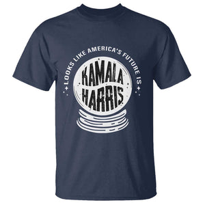 Funny Halloween Witch Kamala Forward T Shirt Looks Like America's Future Is Harris TS09 Navy Print Your Wear