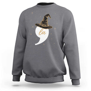 Comma La Harris Sweatshirt Kamala Halloween Witch TS09 Charcoal Print Your Wear