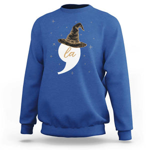 Comma La Harris Sweatshirt Kamala Halloween Witch TS09 Royal Blue Print Your Wear