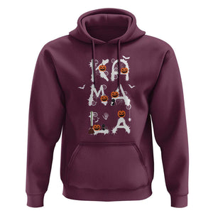 Funny Halloween Kamala 2024 Hoodie Harris Support US President Spooky Season TS09 Maroon Print Your Wear