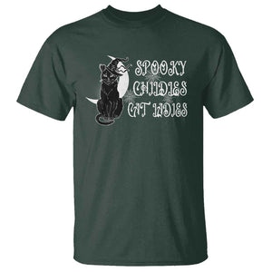 Funny Halloween Harris T Shirt Spooky Childless Cat Lady Kamala 2024 TS09 Dark Forest Green Print Your Wear