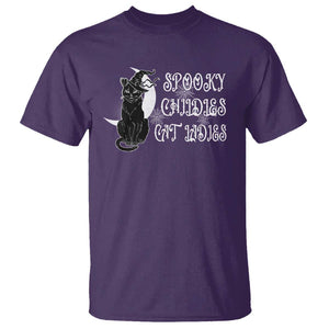 Funny Halloween Harris T Shirt Spooky Childless Cat Lady Kamala 2024 TS09 Purple Print Your Wear
