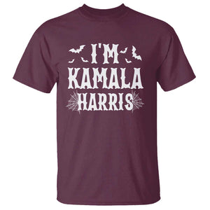 Funny Halloween Harris Costume T Shirt I'm Kamala Couple Matching TS09 Maroon Print Your Wear