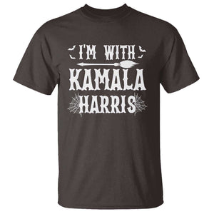 Funny Halloween Harris Costume T Shirt I'm With Kamala Couple Matching TS09 Dark Chocolate Print Your Wear