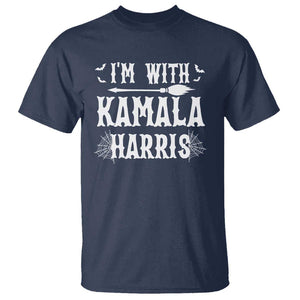 Funny Halloween Harris Costume T Shirt I'm With Kamala Couple Matching TS09 Navy Print Your Wear