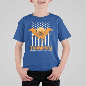 Funny Halloween Trump T Shirt For Kid Trumpkin Make Halloween Great Again Pumkin Spooky Season TS09 Royal Blue Print Your Wear