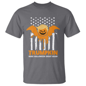 Funny Halloween Trump T Shirt Trumpkin Make Halloween Great Again Pumkin Spooky Season TS09 Charcoal Print Your Wear
