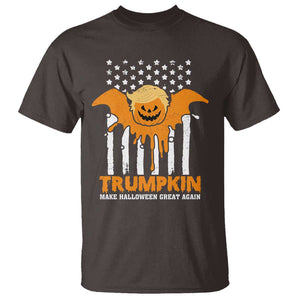 Funny Halloween Trump T Shirt Trumpkin Make Halloween Great Again Pumkin Spooky Season TS09 Dark Chocolate Print Your Wear