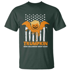 Funny Halloween Trump T Shirt Trumpkin Make Halloween Great Again Pumkin Spooky Season TS09 Dark Forest Green Print Your Wear