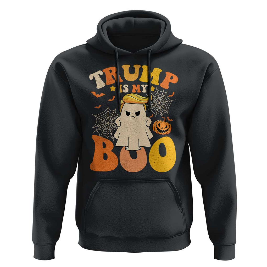 Funny Halloween Trump Hoodie Trump Is My Boo Cute Ghost TS09 Black Print Your Wear