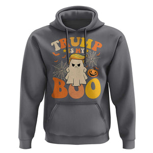Funny Halloween Trump Hoodie Trump Is My Boo Cute Ghost TS09 Charcoal Print Your Wear