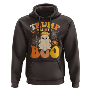 Funny Halloween Trump Hoodie Trump Is My Boo Cute Ghost TS09 Dark Chocolate Print Your Wear