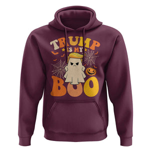 Funny Halloween Trump Hoodie Trump Is My Boo Cute Ghost TS09 Maroon Print Your Wear