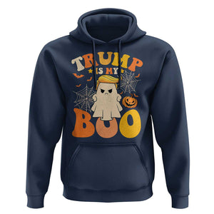 Funny Halloween Trump Hoodie Trump Is My Boo Cute Ghost TS09 Navy Print Your Wear