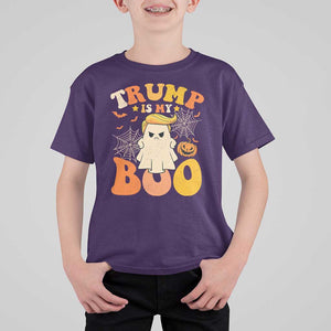 Funny Halloween Trump T Shirt For Kid Trump Is My Boo Cute Ghost TS09 Purple Print Your Wear