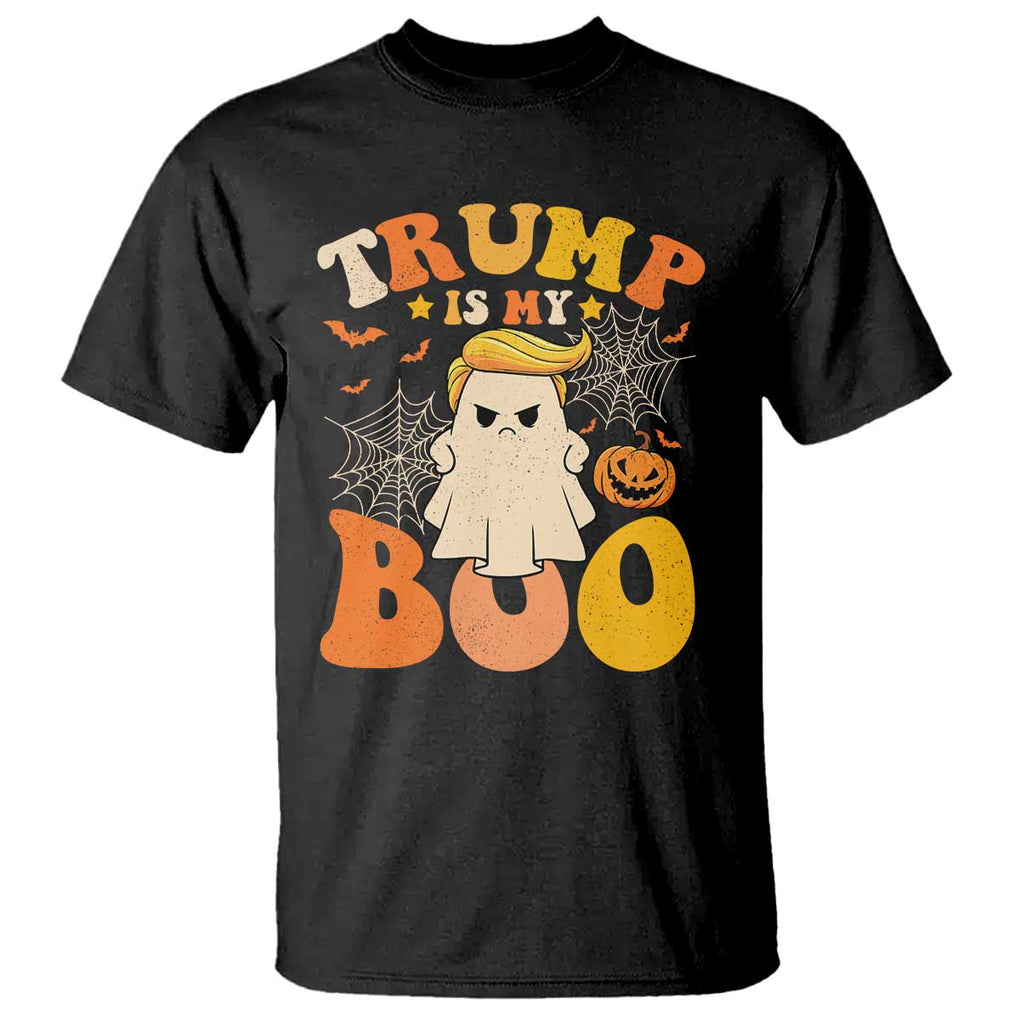 Funny Halloween Trump T Shirt Trump Is My Boo Cute Ghost TS09 Black Print Your Wear