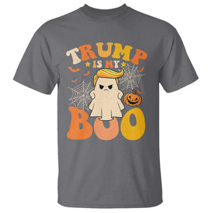 Funny Halloween Trump T Shirt Trump Is My Boo Cute Ghost TS09 Charcoal Print Your Wear